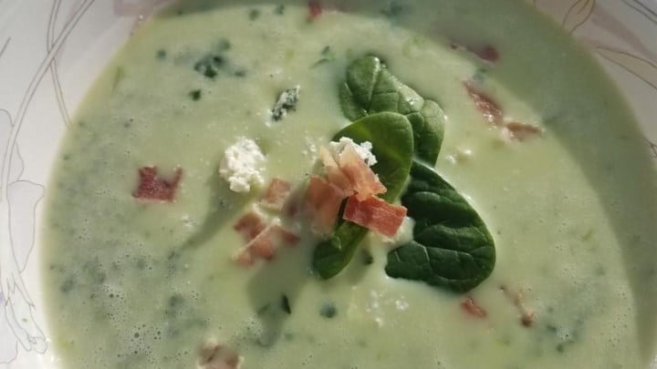 Spinach and Blue Cheese Soup