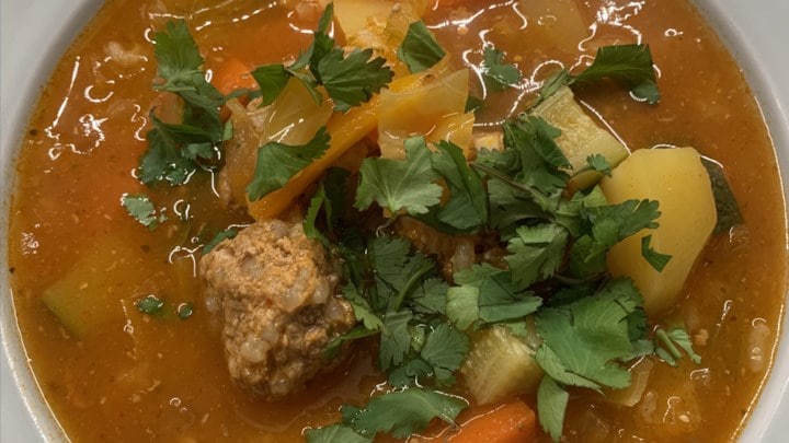 Old-Fashioned Meatball Soup
